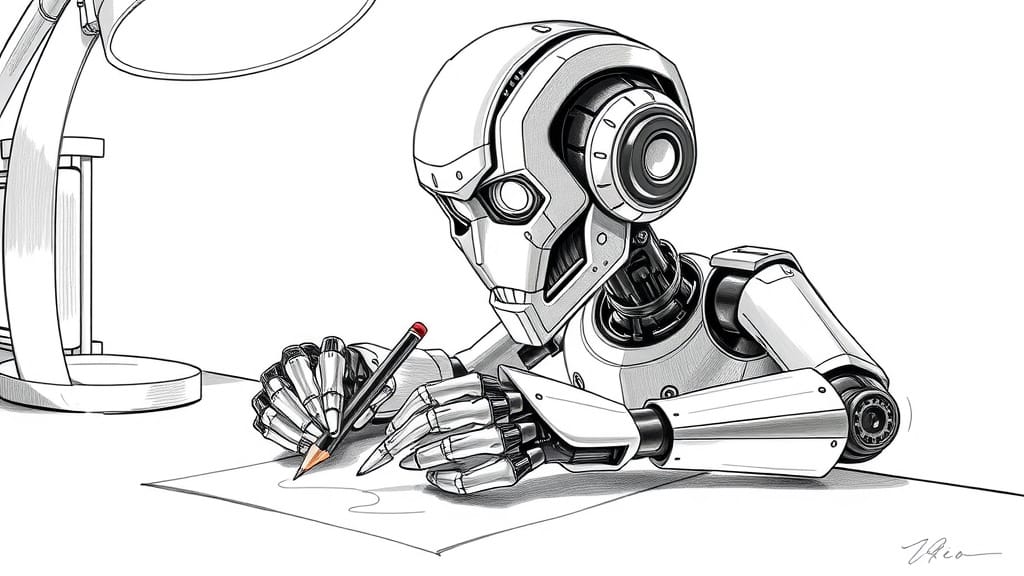 Prompt-Generator für Bleistift-Karikaturen